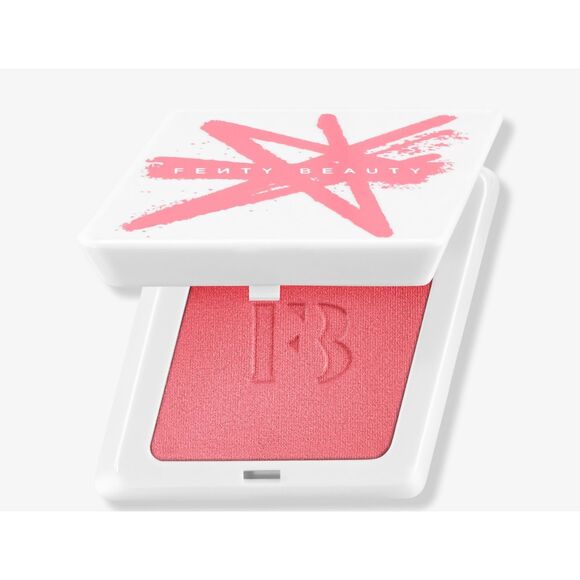 NWT-FENTY BEAUTY Petal Poppin’ Suede Powder Blush Poppin’ (Light-medium pink wit - Picture 11 of 11